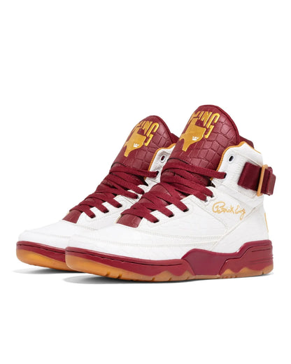 Men's Ewing x PIMP C - White / Burgundy / Gold