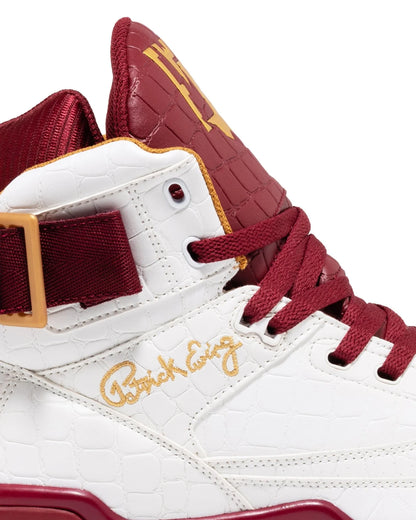 Men's Ewing x PIMP C - White / Burgundy / Gold