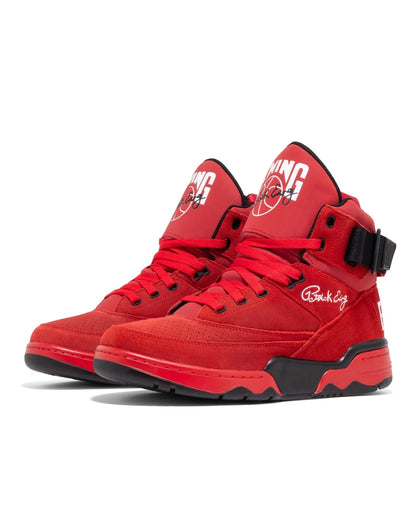 Men's Ewing33 HI - Red Suede / Black