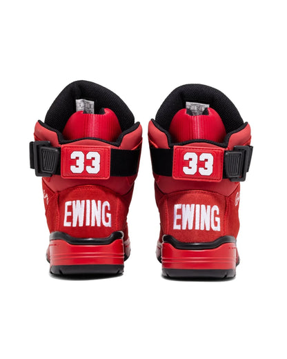 Men's Ewing33 HI - Red Suede / Black