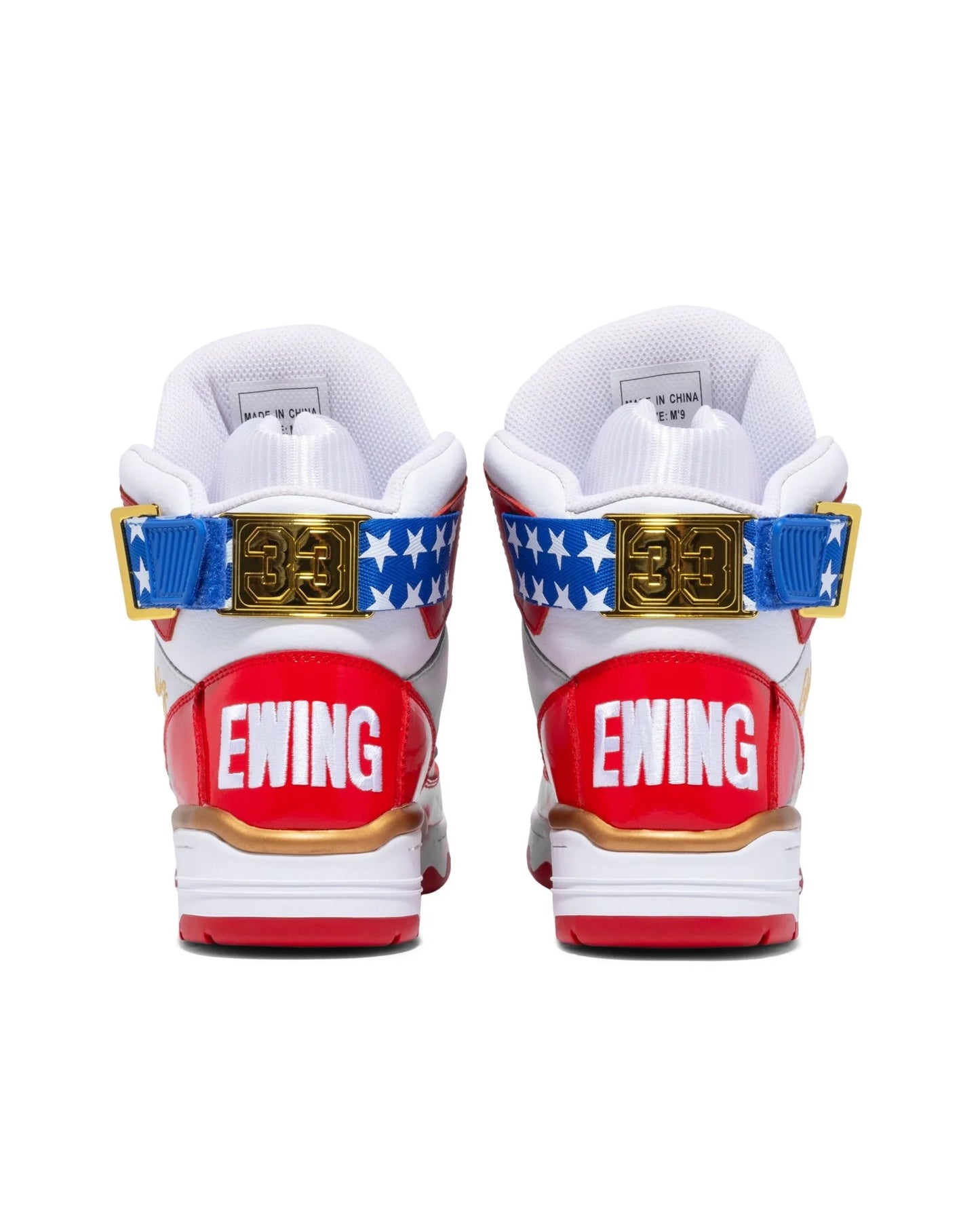 Men's Ewing 33 HI USA- White/Red/ Blue/Gold
