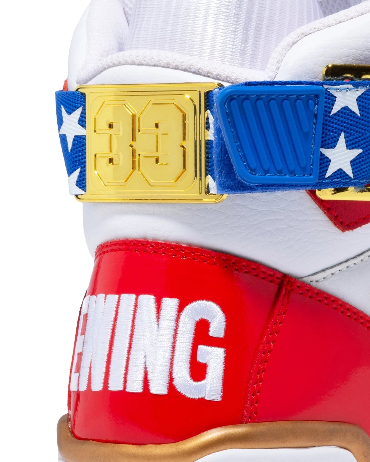 Men's Ewing 33 HI USA- White/Red/ Blue/Gold