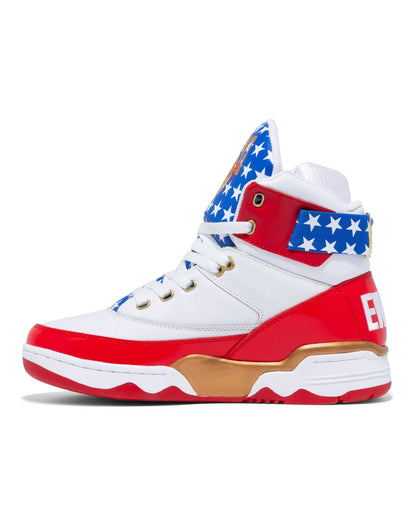 Men's Ewing 33 HI USA- White/Red/ Blue/Gold