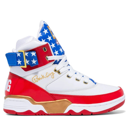 Men's Ewing 33 HI USA- White/Red/ Blue/Gold