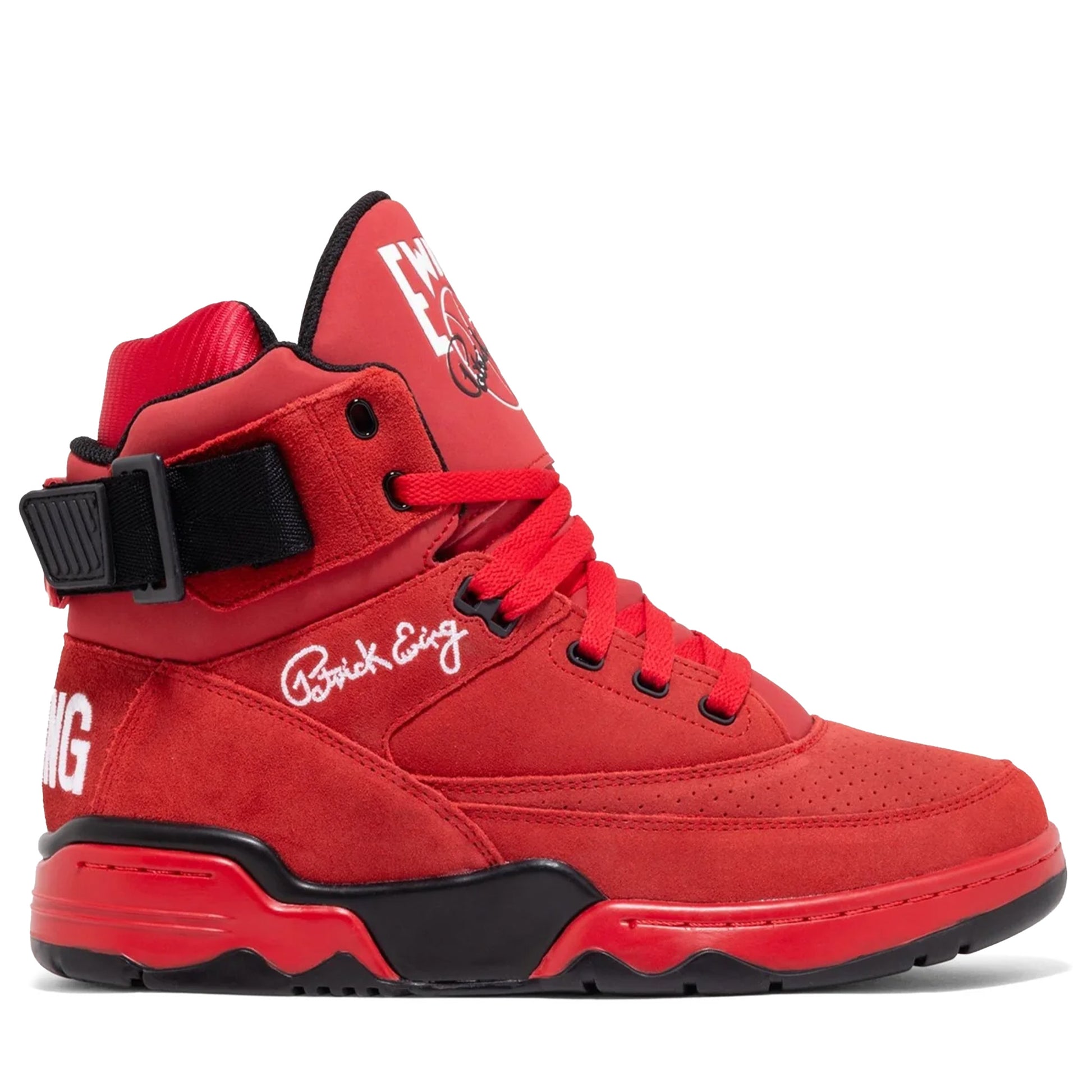 Men's Ewing33 HI - Red Suede / Black