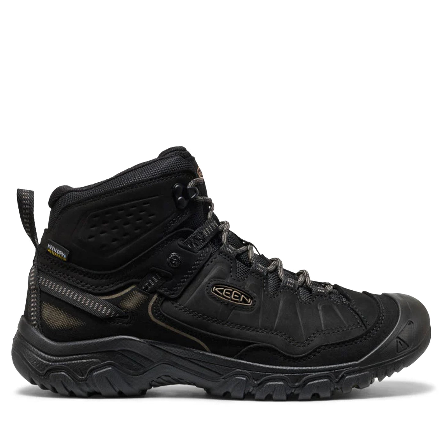 Men's Keen Targhee IV Wide Waterproof Hiking Boot - Triple Black Triple Black