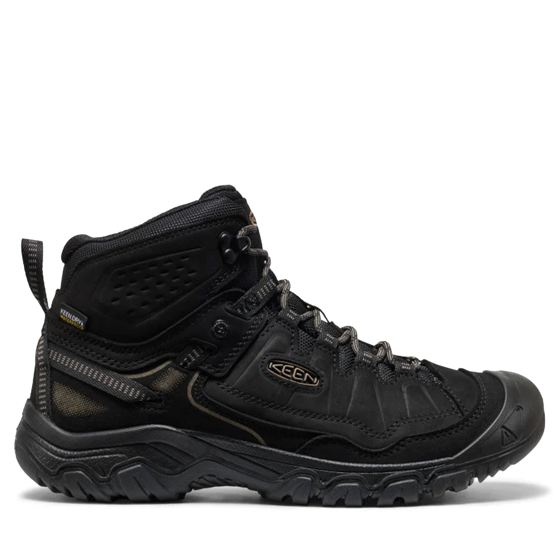 Men's Keen Targhee IV Wide Waterproof Hiking Boot - Triple Black Triple Black