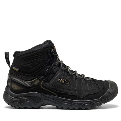 Men's Keen Targhee IV Wide Waterproof Hiking Boot - Triple Black Triple Black