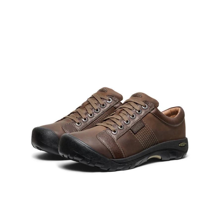 Men's Keen Austin Wide Shoes - Chocolate Brown