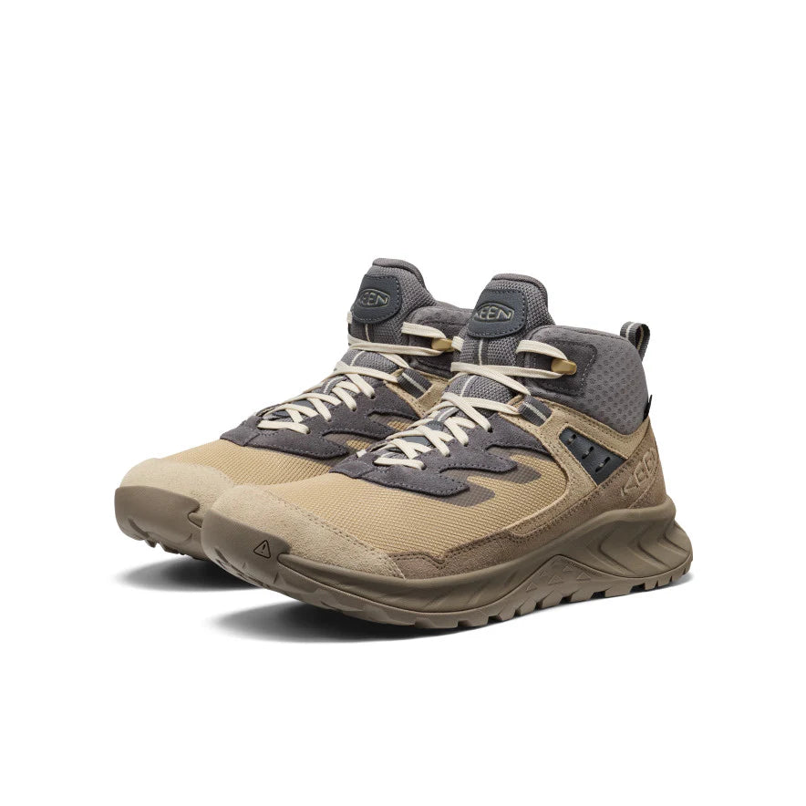 Men's Keen Hightrail Waterproof Hiking Boots - Safari/Steel Grey