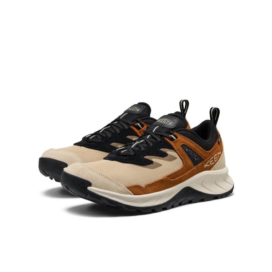Men's Keen Hightrail Waterproof Hiking Shoes - Safari / Roasted Pecan