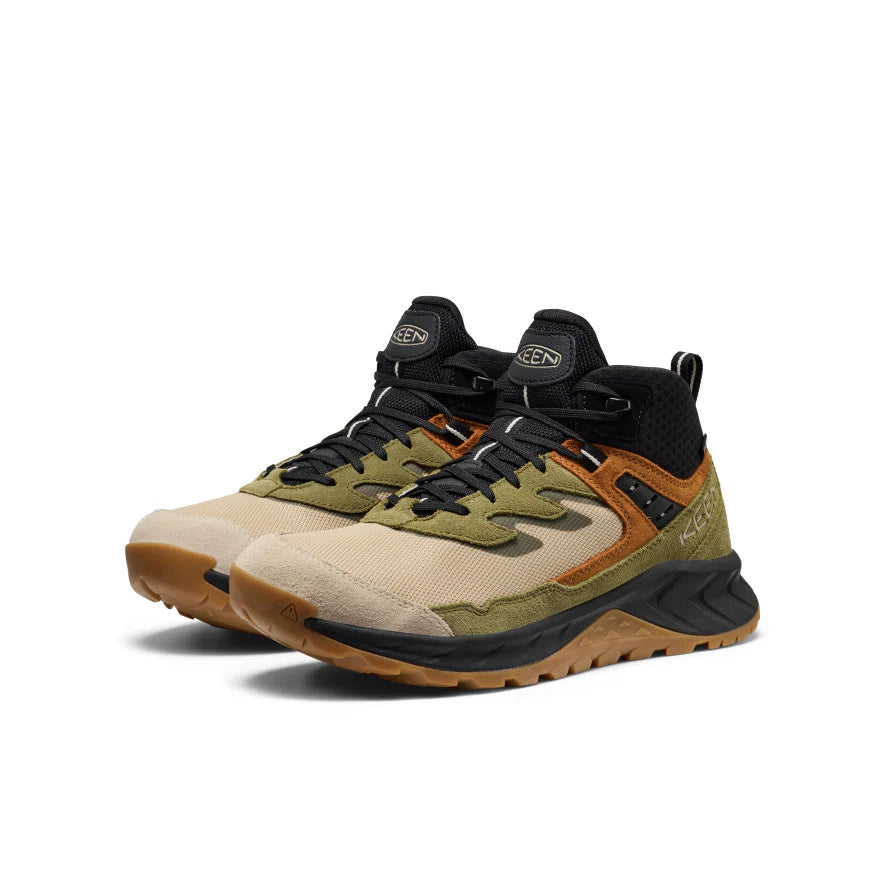 Men's Keen Hightrail Waterproof Hiking Boot - Safari / Black