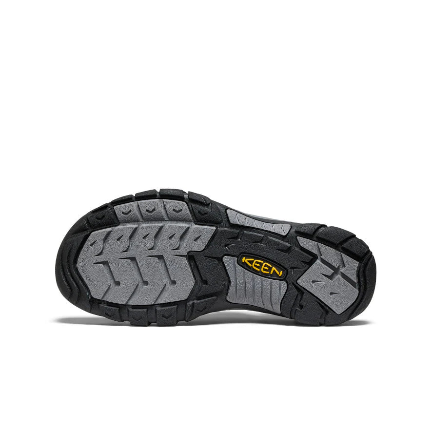 Men's Keen Newport Lether Sandals - Black/Steel Grey