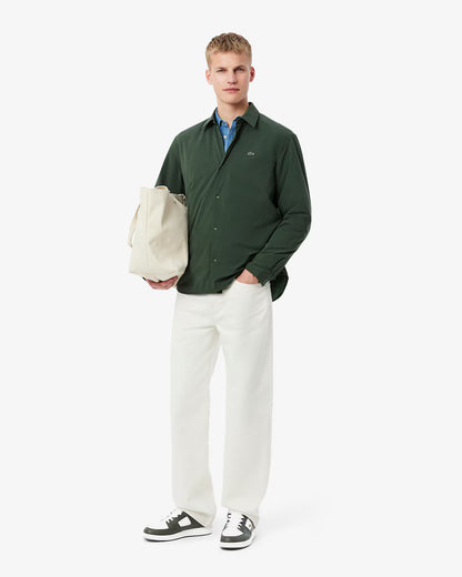 Men's Lacoste Court Cage Leather - Khaki/White