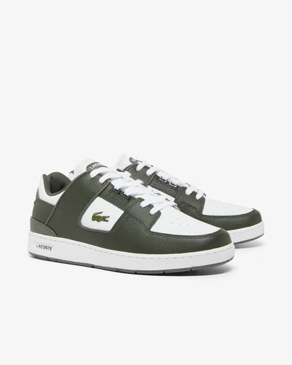 Men's Lacoste Court Cage Leather - Khaki/White