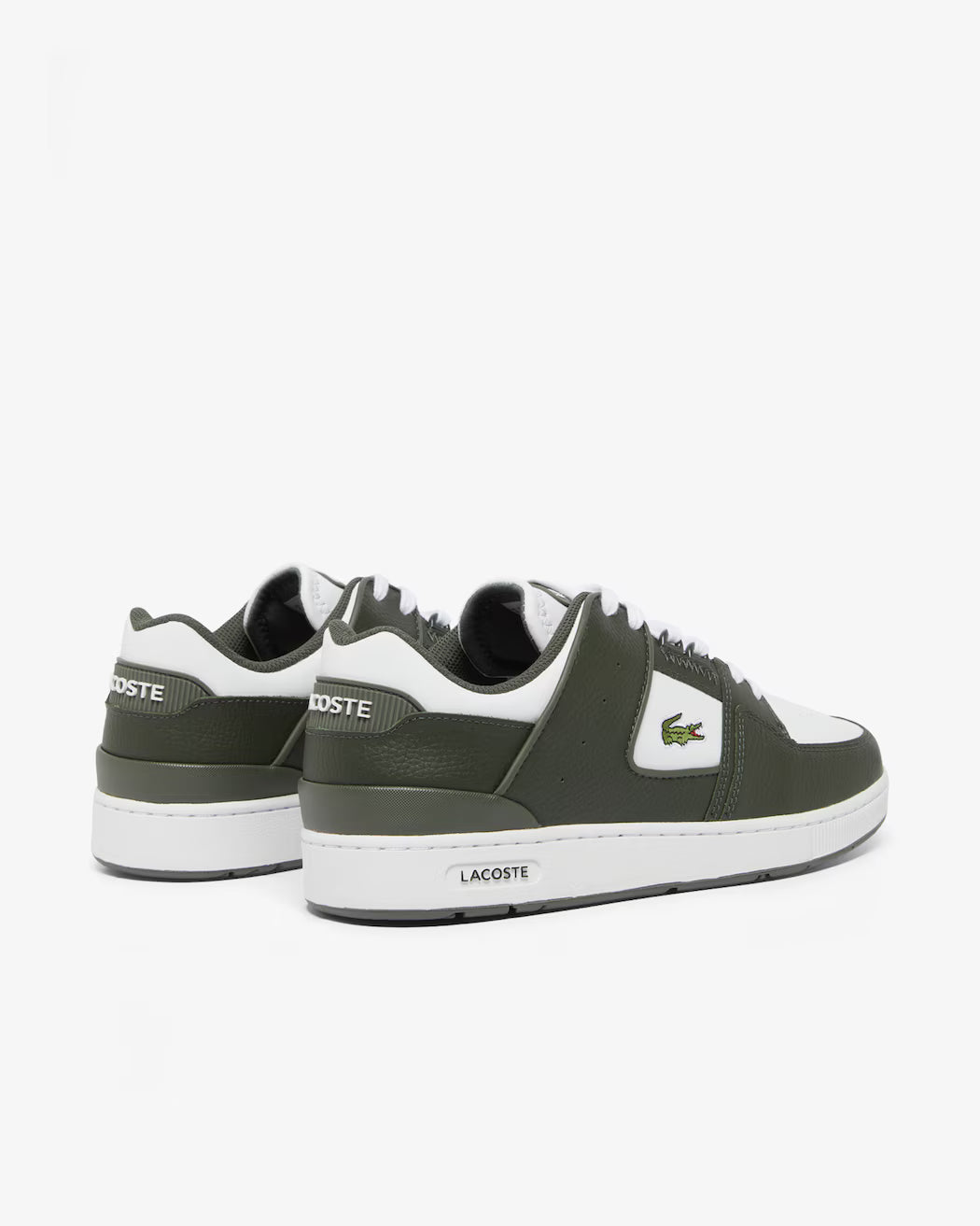 Men's Lacoste Court Cage Leather - Khaki/White