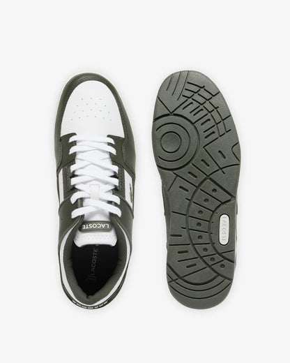 Men's Lacoste Court Cage Leather - Khaki/White