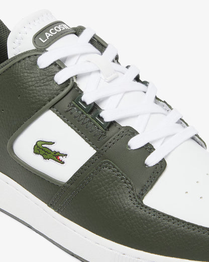 Men's Lacoste Court Cage Leather - Khaki/White