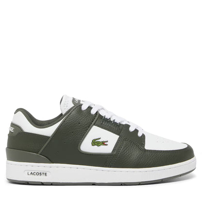 Men's Lacoste Court Cage Leather - Khaki/White Khaki White