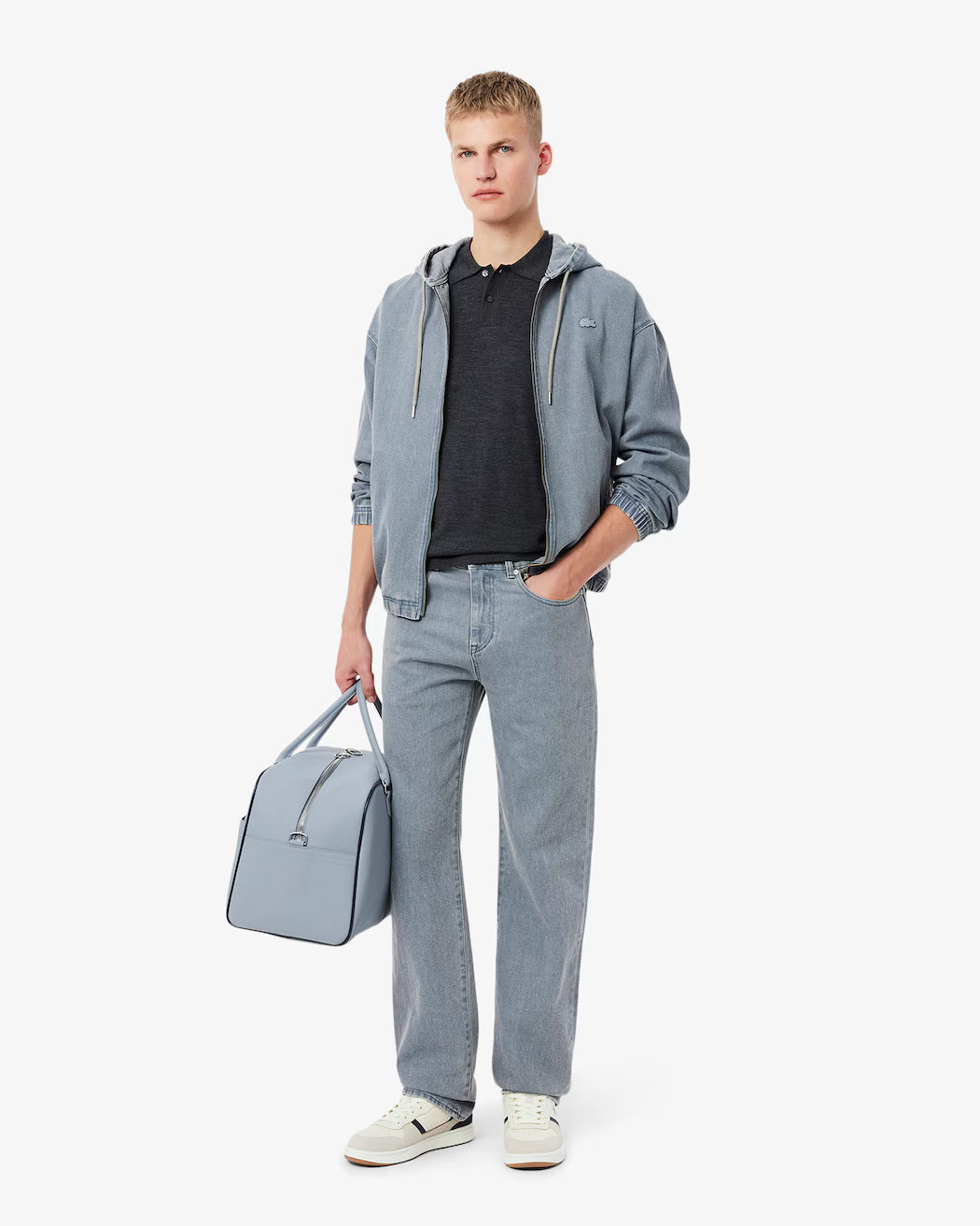 Men's Lacoste T-Clip Set Leather - White/Gum