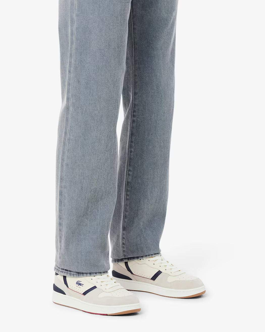 Men's Lacoste T-Clip Set Leather - White/Gum