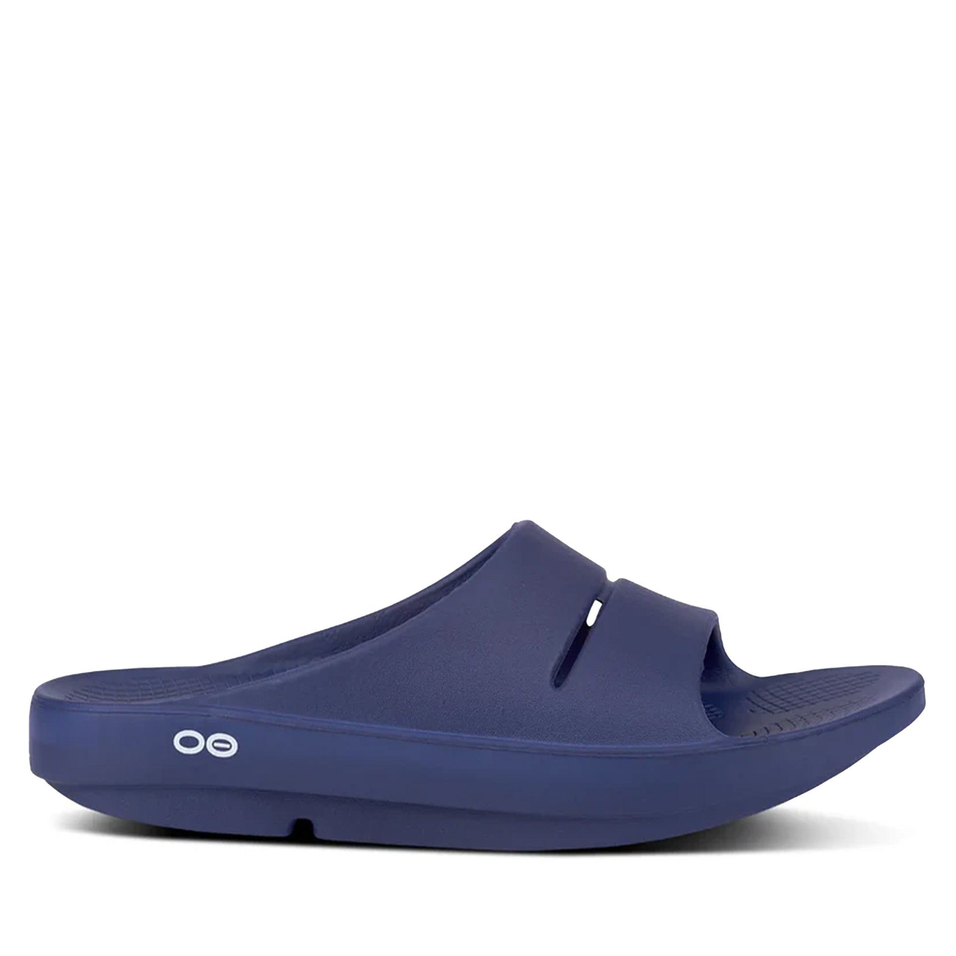 Men's OOFOS OOahh Slides - Navy Navy 8