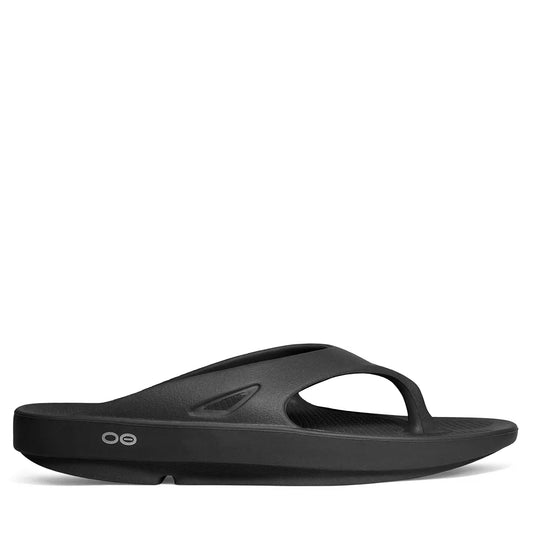 Men's OOFOS Original Thong Recovery Sandals - Black Black