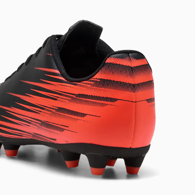 Men's Puma Attacanto II Firm/Artificial Ground Soccer - Puma Black/Glowing Red