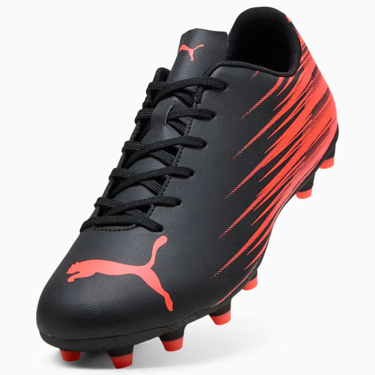 Men's Puma Attacanto II Firm/Artificial Ground Soccer - Puma Black/Glowing Red
