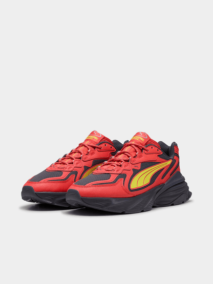 Men's Puma Fade Ripstop - Red Glamour/Galactic Gray/Lemon Crush
