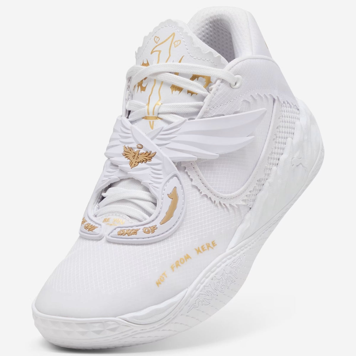Men's Puma MB.05 Mist Basketball - White/Gold