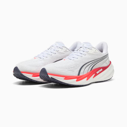 Men's Puma Velocity Nitro 5 - Puma White / Ultra Red
