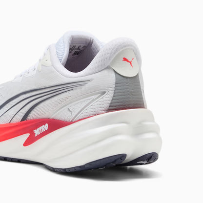 Men's Puma Velocity Nitro 5 - Puma White / Ultra Red