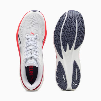 Men's Puma Velocity Nitro 5 - Puma White / Ultra Red
