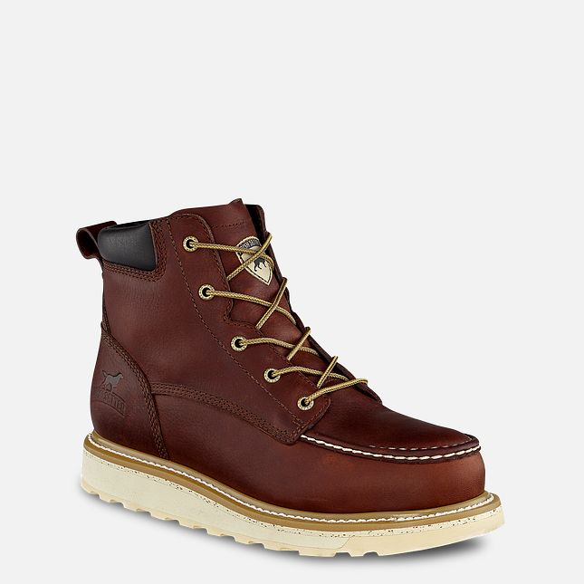 Men's Irish Setter Ashby 6-Inch Leather Boots - Dark Brown