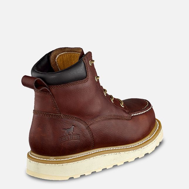Men's Irish Setter Ashby 6-Inch Leather Boots - Dark Brown