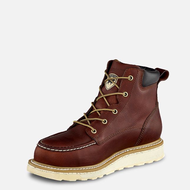 Men's Irish Setter Ashby 6-Inch Leather Boots - Dark Brown