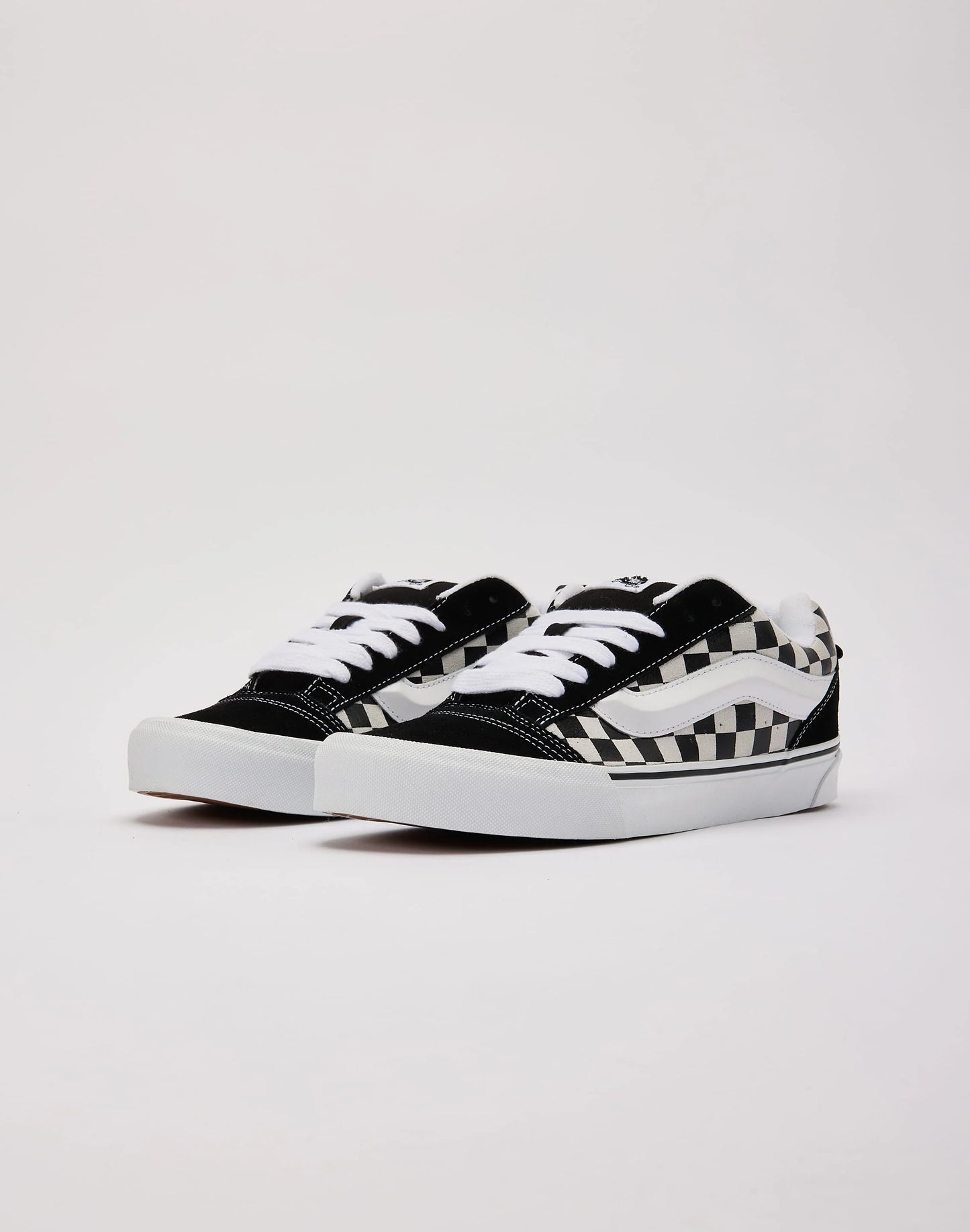 Men's Vans Knu Skool Checkerboard - Black / White