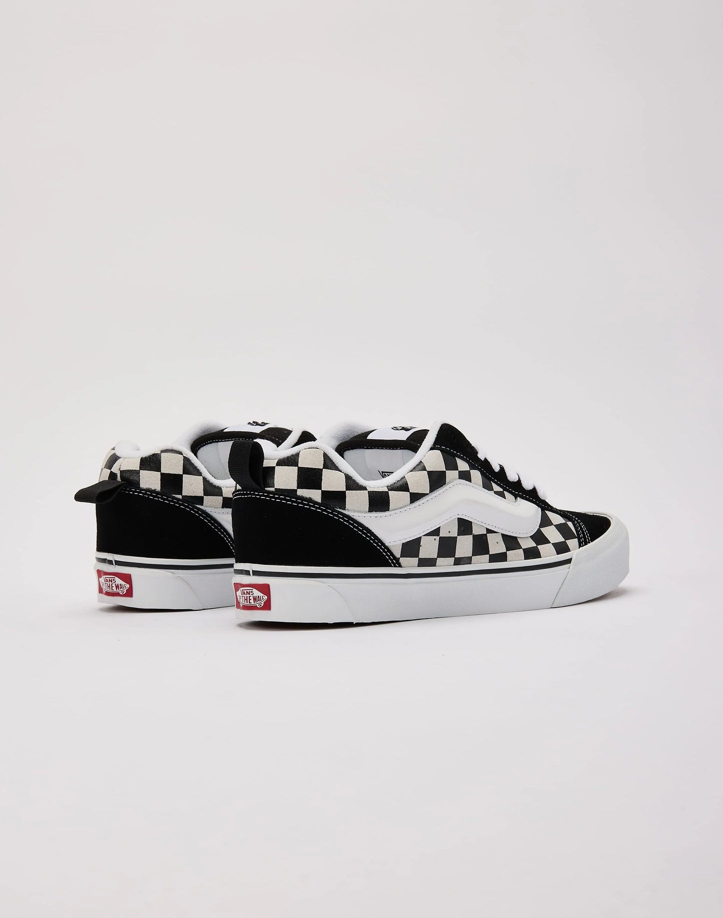 Men's Vans Knu Skool Checkerboard - Black / White