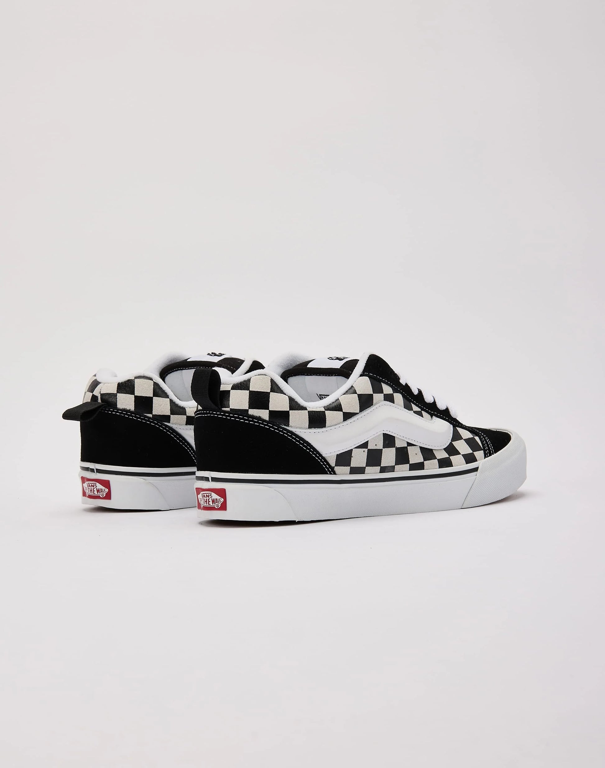 Men's Vans Knu Skool Checkerboard - Black / White