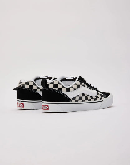 Men's Vans Knu Skool Checkerboard - Black / White