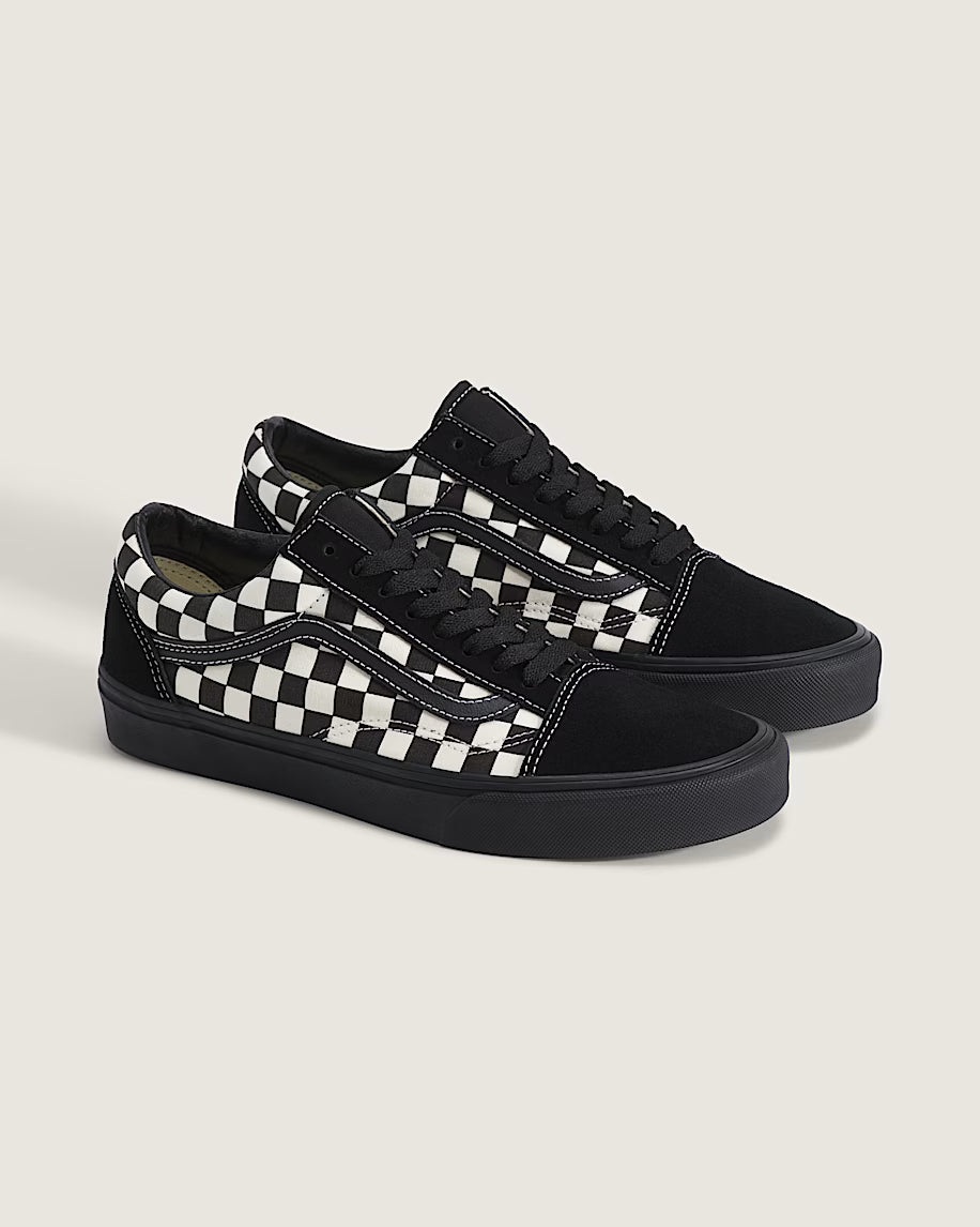 Men's Vans Old Skool Checkerboard - Black / White