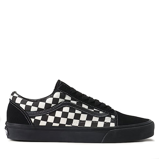 Men's Vans Old Skool Checkerboard - Black / White Black White