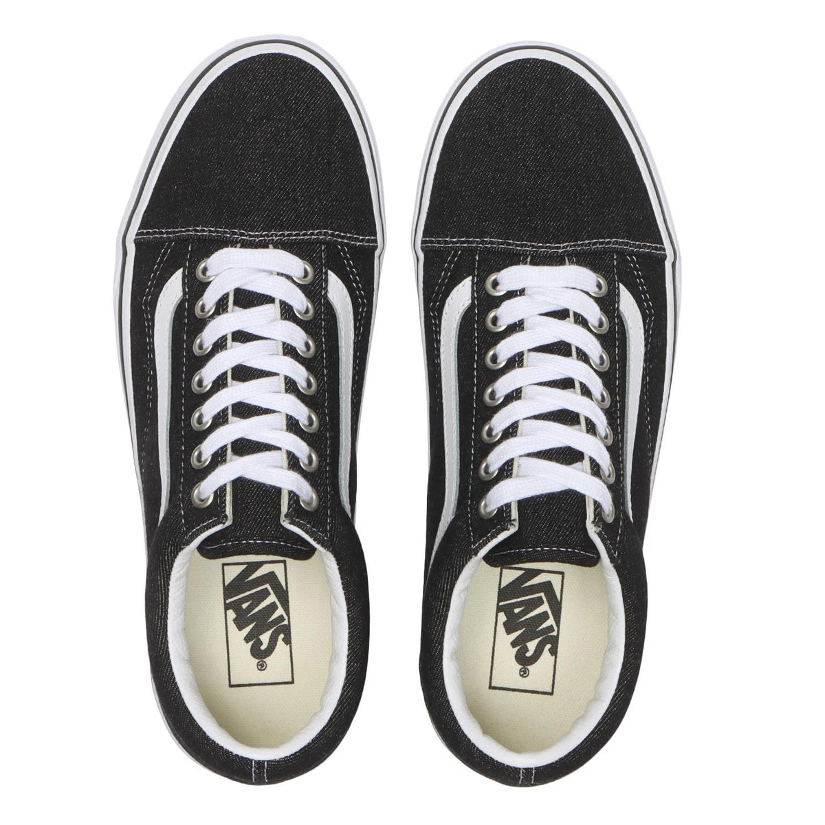 Men's Vans Old Skool - Denim / True White