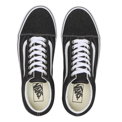 Men's Vans Old Skool - Denim / True White