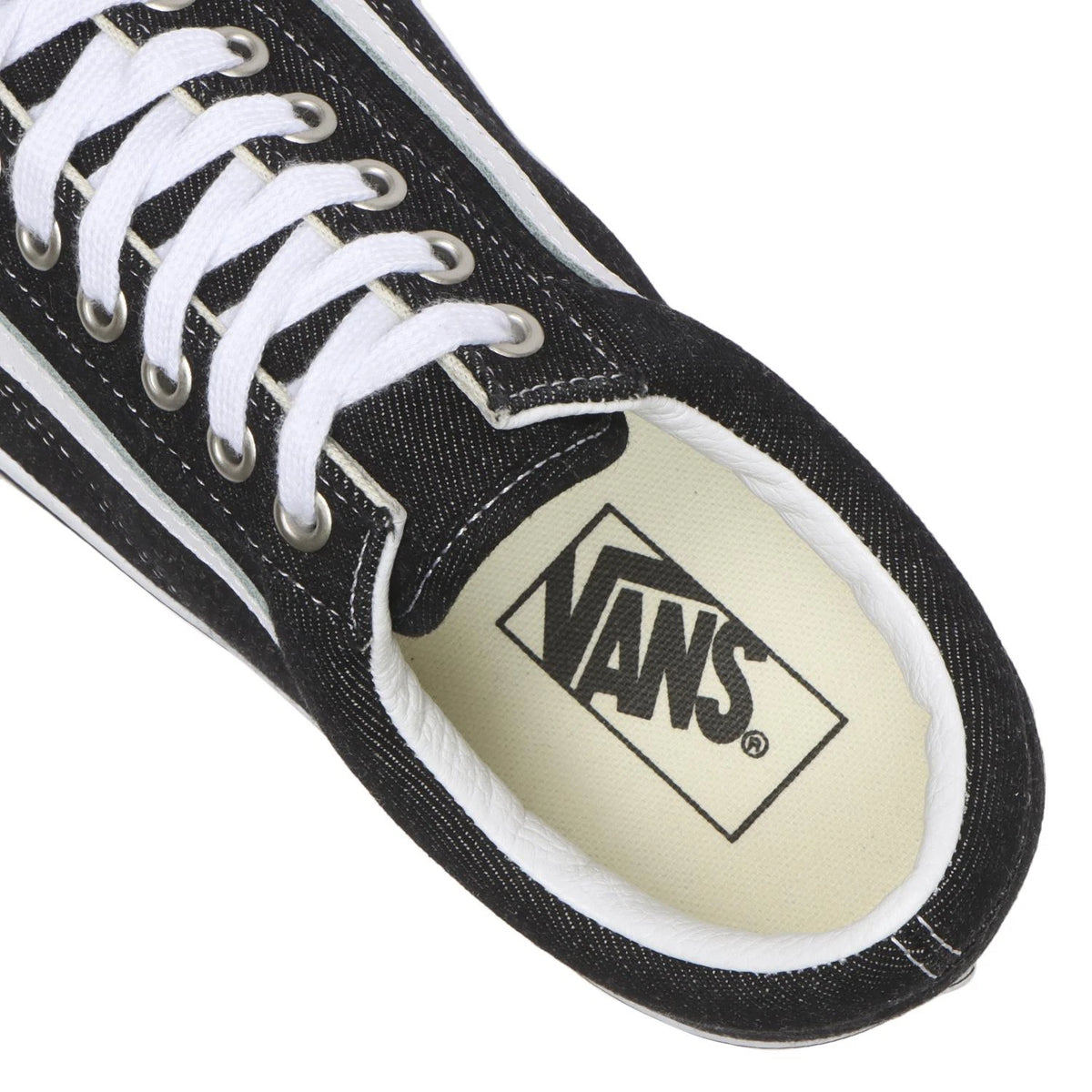 Men's Vans Old Skool - Denim / True White