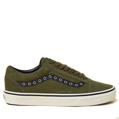 Men's Vans Old Skool Rivet - Combat Olive / Black