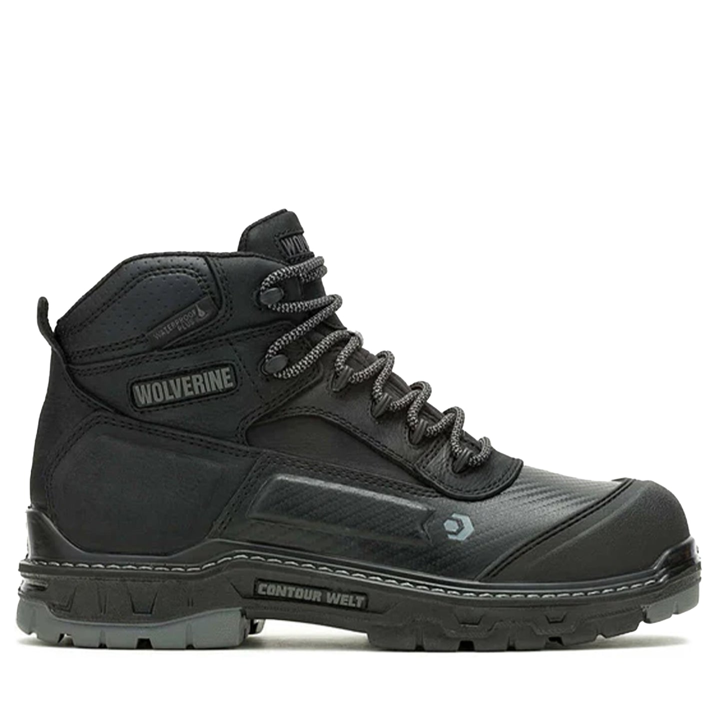 Men's Wolverine Overpass Carbon MAX 6" Boots - Black/Grey