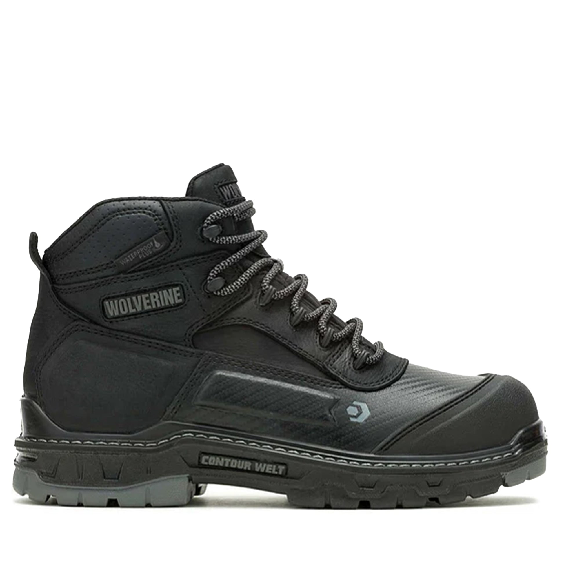 Men's Wolverine Overpass Carbon MAX 6" Boots - Black/Grey