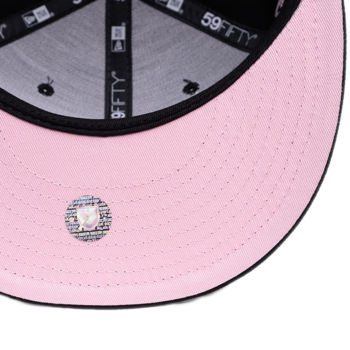 New Era Inter Miami 59Fifty Fitted Hat - Black/ Pink